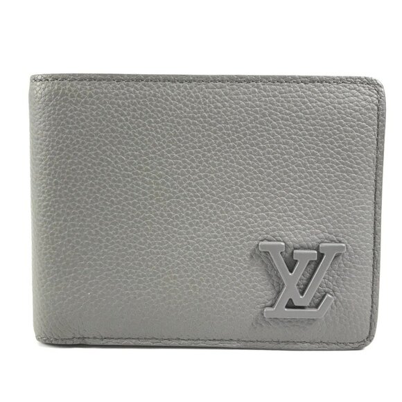LOUIS VUITTON Gray Leather Wallet - Picture 1 of 15